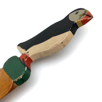 Hand-painted Puffin Letter Opener, Presumed Grenfell Mission