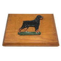 1973 Second Place D.C. Armory  Dog Show Trophy Plaque by Merle