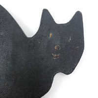 Old Black and White Wooden Cutout Cat