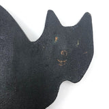 Old Black and White Wooden Cutout Cat