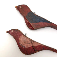 Colorful Carved and Painted Birds by Canadian Folk Artist Yves Robitaille
