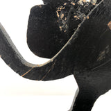 Great Old Mickey Mouse Folk Art Doorstop with Rotating Arm and Alligatored Paint