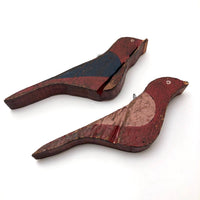 Colorful Carved and Painted Birds by Canadian Folk Artist Yves Robitaille