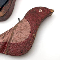 Colorful Carved and Painted Birds by Canadian Folk Artist Yves Robitaille