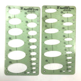 Vintage Rapid Design Ellipse Stencil Set No. 401 Plus Missile & Space Electronics Stencil