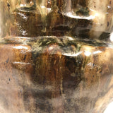Super Chunky Triple Opening Hand-built Pottery Vase with Drippy Glazing