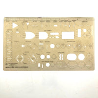Vintage Rapid Design Ellipse Stencil Set No. 401 Plus Missile & Space Electronics Stencil