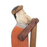 Old Wooden Handmade Climbing Monkey Toy