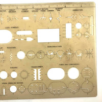 Vintage Rapid Design Ellipse Stencil Set No. 401 Plus Missile & Space Electronics Stencil
