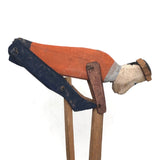 Old Wooden Handmade Climbing Monkey Toy