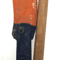 Old Wooden Handmade Climbing Monkey Toy