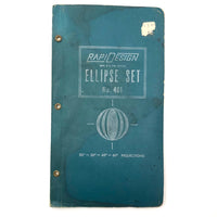 Vintage Rapid Design Ellipse Stencil Set No. 401 Plus Missile & Space Electronics Stencil