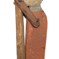 Old Wooden Handmade Climbing Monkey Toy