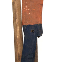 Old Wooden Handmade Climbing Monkey Toy