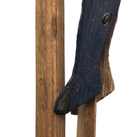 Old Wooden Handmade Climbing Monkey Toy
