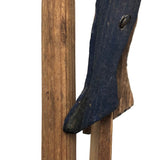 Old Wooden Handmade Climbing Monkey Toy