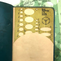 Vintage Rapid Design Ellipse Stencil Set No. 401 Plus Missile & Space Electronics Stencil