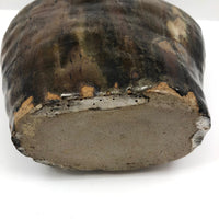 Super Chunky Triple Opening Hand-built Pottery Vase with Drippy Glazing