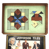 Nordloh Toy Co. c. 1945 "Jefferson Tiles" Ceramic Design Blocks