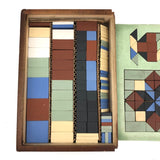 Nordloh Toy Co. c. 1945 "Jefferson Tiles" Ceramic Design Blocks