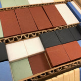 Nordloh Toy Co. c. 1945 "Jefferson Tiles" Ceramic Design Blocks