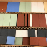 Nordloh Toy Co. c. 1945 "Jefferson Tiles" Ceramic Design Blocks