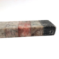 Old Marble (Faux) Specimen Ruler with Hand-carved Numbers