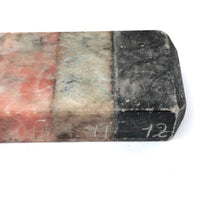 Old Marble (Faux) Specimen Ruler with Hand-carved Numbers