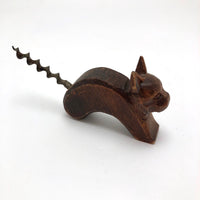 Hand-carved Cat Corkscrew After Richard Rohac