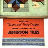 Nordloh Toy Co. c. 1945 "Jefferson Tiles" Ceramic Design Blocks