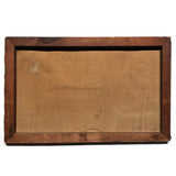 Roses, Carnations, Lilac and Butterfly Old Oil on Canvas Painting