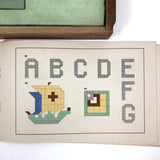 Nordloh Toy Co. c. 1945 "Jefferson Tiles" Ceramic Design Blocks