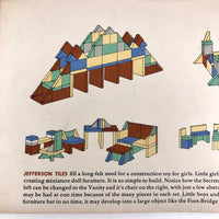 Nordloh Toy Co. c. 1945 "Jefferson Tiles" Ceramic Design Blocks
