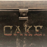 Iconic Feeling Antique Tole Painted CAKE Box