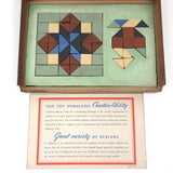 Nordloh Toy Co. c. 1945 "Jefferson Tiles" Ceramic Design Blocks