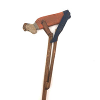 Old Wooden Handmade Climbing Monkey Toy