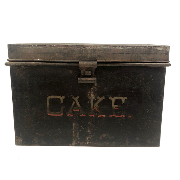 Iconic Feeling Antique Tole Painted CAKE Box