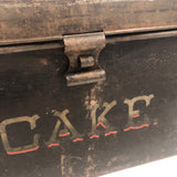 Iconic Feeling Antique Tole Painted CAKE Box
