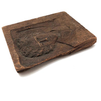 Sensitive Old Low Relief Carving of World Wise Looking Woman