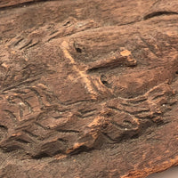 Sensitive Old Low Relief Carving of World Wise Looking Woman