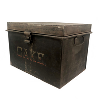 Iconic Feeling Antique Tole Painted CAKE Box