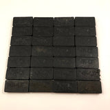 Ebony and Painted Tin Old Double Sixes Dominoes Set, Complete