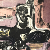 Renate Scheer Kalkofen 1962 "Still Life with Flower“ Signed Print