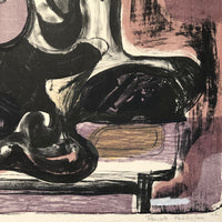 Renate Scheer Kalkofen 1962 "Still Life with Flower“ Signed Print