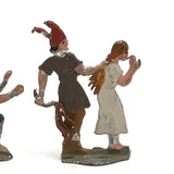 Huns and Plunderers, Amazing Antique Hand-painted Lead Figures