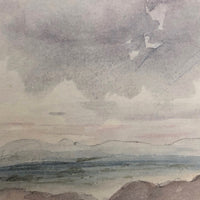 Victorian Watercolor of Small Tarn near the Summit of Nan Bield Pass, Lake District, 1861