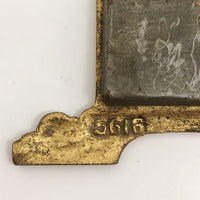 Art Nouveau Brass Perpetual Calendar with Handwritten Inserts