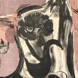 Renate Scheer Kalkofen 1962 "Still Life with Flower“ Signed Print