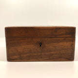 French Olive Wood Souvenir Box from Epinal with Hand-painted Bird
