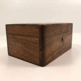 French Olive Wood Souvenir Box from Epinal with Hand-painted Bird